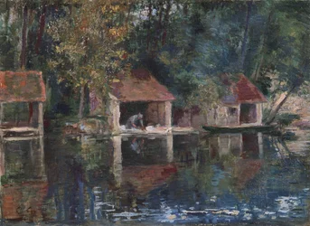 Lugar de lavado en Grez-sur-Loing