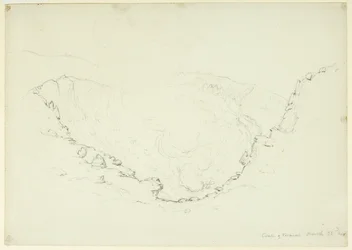 Caldera del Vesubio, Nápoles, Italia, 1841
