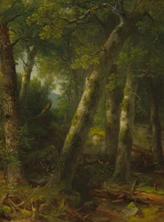 Bosque en la luz de la mañana, c. 1855