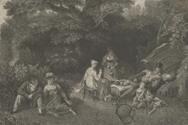 Fiesta gitana, ca. 1830
