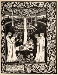 Cómo cuatro reinas encontraron a Launcelot durmiendo