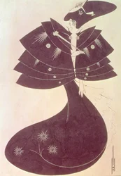 La capa negra, ilustración para la edición inglesa de la obra 