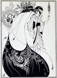 La falda del pavo real. Ilustración de Salomé por Oscar Wilde