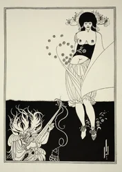 La danza del estómago, de "Salomé", de Oscar Wilde (1854-1900) 1893 (impresión en bloque)