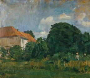 Foto de verano con casa.