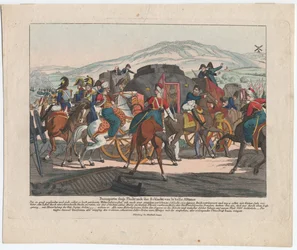 La huida de Napoleón después de la Batalla de Waterloo