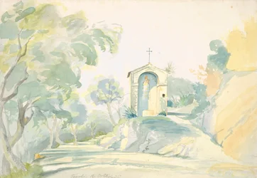 Una capilla al borde del camino cerca de Tívoli