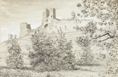 Vista de las ruinas del castillo de Rakvere, 1828