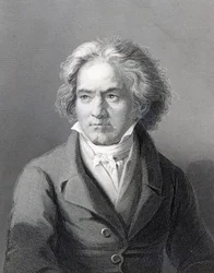 Ludwig van Beethoven, grabado por William Holl el Joven (grabado)