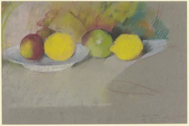 Manzanas y limones, c.1909-10 (pastel sobre papel)