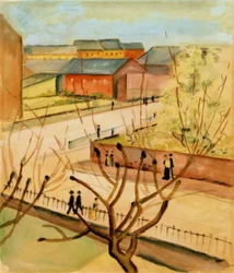 Vista de nuestra calle en primavera