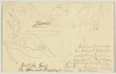 El taxi tembloroso, postal de Wassily Kandinsky en Odessa