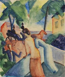Saludando al lago Thun, 1913