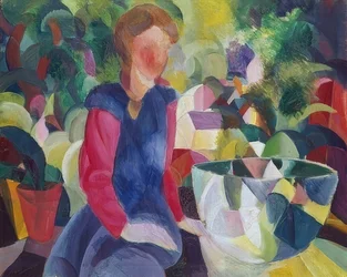 Niña con pecera. 1914