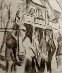 Paseantes en la calle