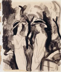 Dos chicas, 1914