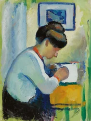 Mujer escribiendo
