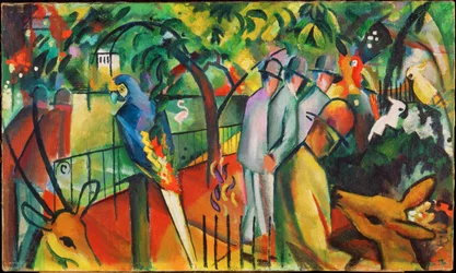 Jardín zoológico I (pintura sobre lienzo)