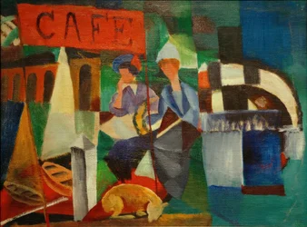 Dos damas en el café