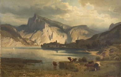 Paisaje con lago