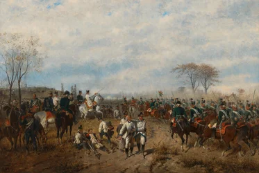 August von Maly Archiduque Karl en la batalla de Aldenhoven