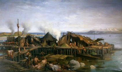 Aldea lacustre del Neolítico
