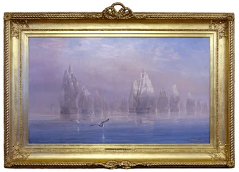 La batalla de Trafalgar, 21 de octubre de 1805, 6 h. 50 m. A.M. La línea de batalla