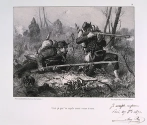 Soldados franceses, Sitio de París, 1871