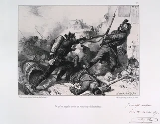 Lucha cuerpo a cuerpo, Sitio de París, Guerra Franco-Prusiana, 1870 1871