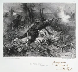Les Francs-Tireurs, Sitio de París, Guerra Franco-Prusiana, diciembre de 1870 1872