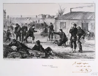 Pendant la garde, Sitio de París, Guerra Franco-Prusiana, noviembre 1870 1872