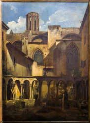 Vista interior del claustro de Saint-Sauveur en Aix-en-Provence