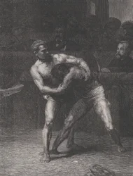 Luchadores, de Le Monde Illustré, 22 de mayo de 1875