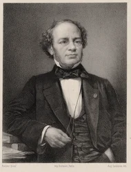 Retrato del compositor Jacques Fromental Halévy 1799-1862