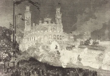 14 de julio. Iluminación del Palais du Trocadéro, 1883.