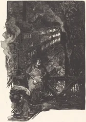 Atelier de magisserie en los Gobelins, publicado 1901