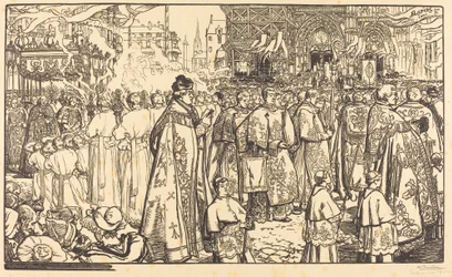Procesión del Corpus Christi en Nantes