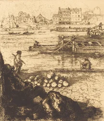 Estibador, muelle en La Gare