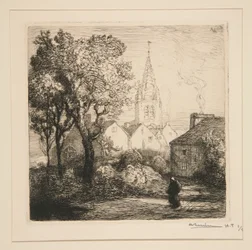 La iglesia de Jouy-le-Moutier (Seine-et-Oise)