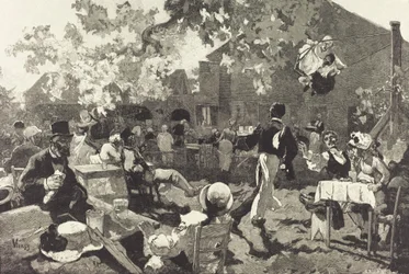 El cabaré del urogallo en el bosque de Meudon, 1888.