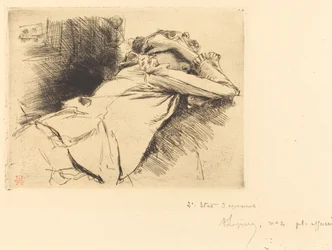 Mujer reclinada durmiendo