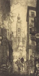 Rue de la Montagne-Sainte-Genevieve, París, 1906