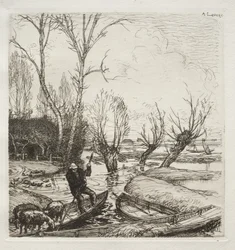 En el pantano inundado: La pastora