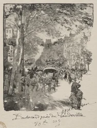 El bulevar cerca del Vaudeville