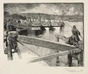 El garaje de los barcos-ómnibus
