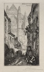 Calle estrecha, Beauvais (Une Ruelle, Beauvais)