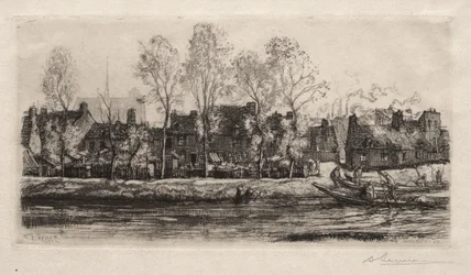 Amiens, las orillas del Somme, 1907