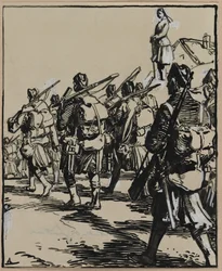 Bataille des frontières: groupe des soldats britanniques