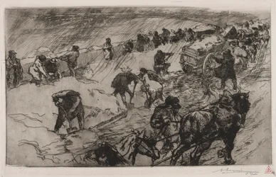 Combate contra la nieve, Quai aux Fleurs, 1890