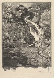 Bosque de Fontainebleau: Le Clovis, Plateau de Bellecroix (El bosque de Fontainebleau: Plateau de Belle-Çroix, le Clovis)